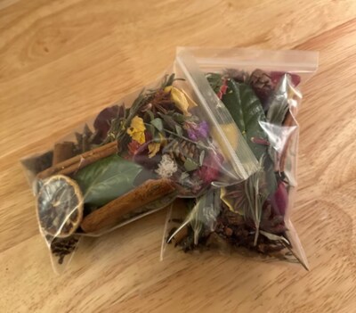 Dried Flowers Herbs Rustic Botanicals Potpourri Pouch - image5